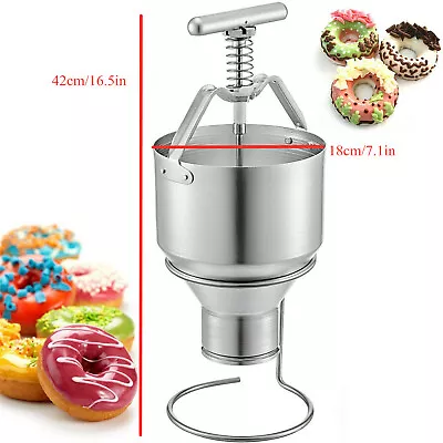 Donut Depositor Donut Dropper Hopper 5L Manual Donut Dispenser +Stand Holder • $74.10