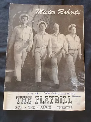 PLAYBILL November 1 1948 Alvin Theatre Mister Roberts • £5.99