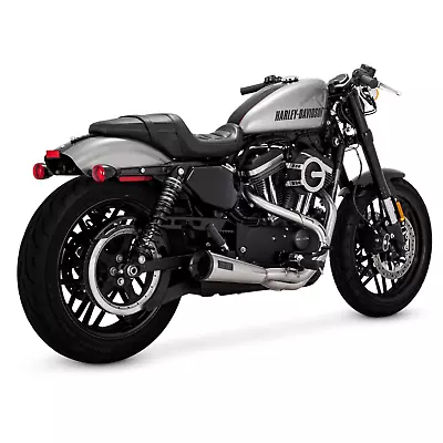 Vance & Hines 27327 Brushed 2-into-1 Upsweep Exhaust System For HD Sportster • $649.99