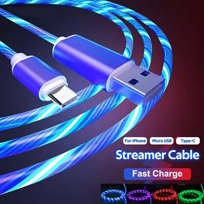 3 In 1 LED Fast Charging Cable Cell Phone Charger Cord For IPhone Type-C USB • $4.55