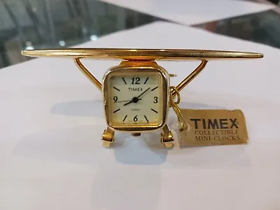 Timex Collectable Mini Airplane Tmx127 Quartz Clock Japan Movement • $44.06