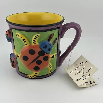 Vintage With Tags Xpressions Gift Co 3D Painted Ladybird Bug Mug Tea Coffee New • £11.99