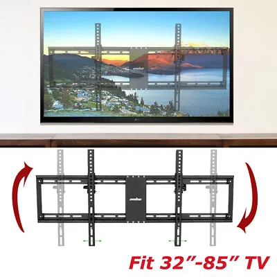 42-85  Inch 132LBS Universal LED LCD Plasma TV Tilt Wall Mount Bracket Black • $36.90
