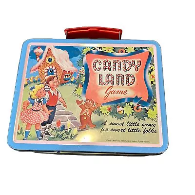 Vintage Style Hasbro 1998 Candy Land Game Tin Metal Lunch Box Mini Tote • $10