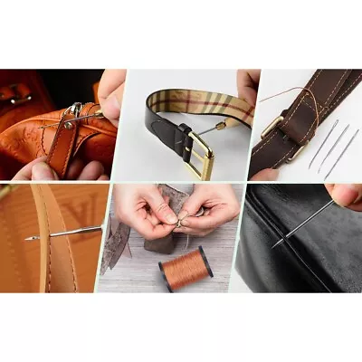 Reliable Sewing Set For Leather Shoe Furniture Repair With Needles And Thread • £18.78