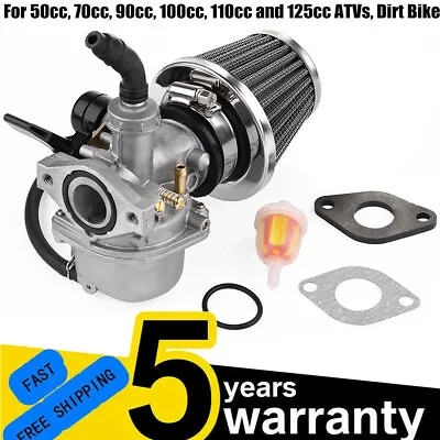 Carburettor Pz19 Fit 50cc 70cc 90cc 110 Cc 125 Cc Atv Quad Pit Dirt Bike Carb • £10.18