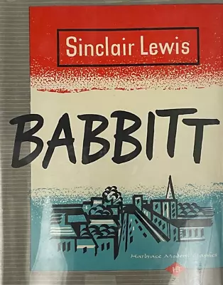 Babbitt By Sinclair Lewis HCDJ Harbrace Modern Classics 1950 • $10.42