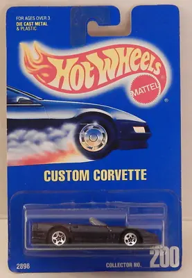 1983 Custom Corvette C4 ZR-1 Convertible Sports Car Hot Wheel Blue Card 1995-200 • $40.36