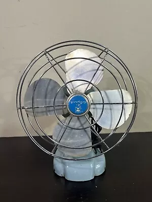 Vtg Art Deco Wizard Deluxe 8  Electric Desk Fan Western Auto 6JC2000 • $29.99