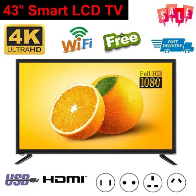 43' 4K 1080P HD LED LCD TV Wifi Network Television HDTV Player Freeview AU • $1141.29