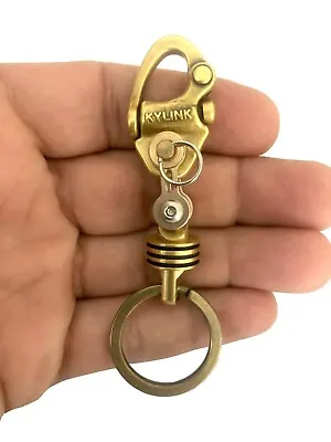 KYLINK Brass Mini Carabiner Car EDC Keychain Key Ring Clip  • $45.95