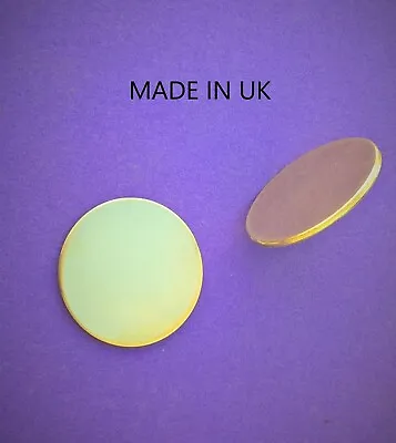 BRASS DISCS BLANKS 2mm Thick Metal  Choose 16mm Upto 60mm Dia. Deburred UK MADE • £2.59