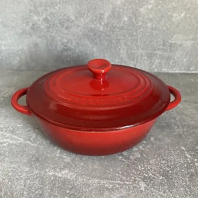 Le Creuset Oval Small Petit Casserole Dish With Lid 0.3L / 12oz - Red • £17.99