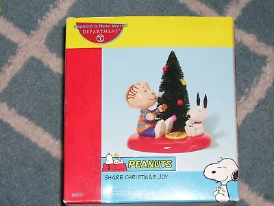 Dept 56 Peanuts -Christmas -  Share The Joy  • $16