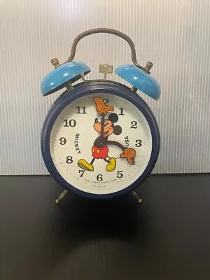 Mickey Mouse Collectable Manual Alarm Clock Walt Disney - Made In Germany • $59