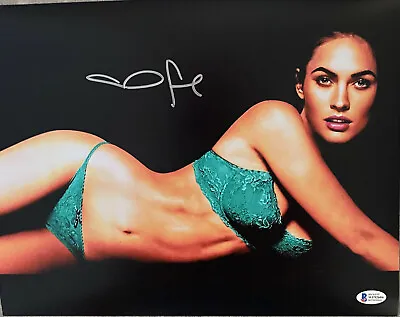 Megan Fox Sexy Authentic Signed 11x14 Photo Auto Green BAS Beckett Witnessed COA • $98.98