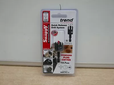 £20.69 • Buy Trend Snappy Pc12 Plug Cutter 12.7mm ( 1/2 ) Snap/pc/12