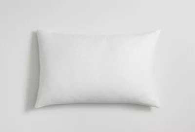 Pottery Barn 16 X26  Lumbar Goose & Down Feather Pillow Insert Outer 100% Cotton • $17.99