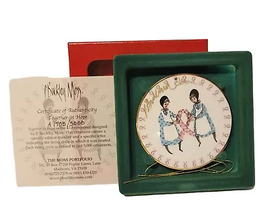 P Buckley Moss Ornament Together In Hope COA #A1705 NIB L.E. Moss Signed OnFront • $57.99