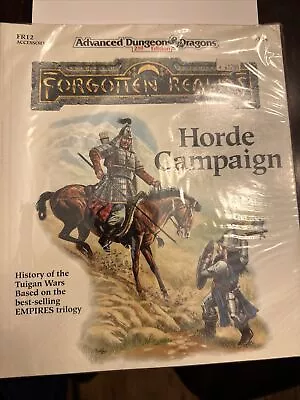 Advanced D&D 2nd Edition Forgotten Realms Horde Campaign Accessory #9324- LP • $25