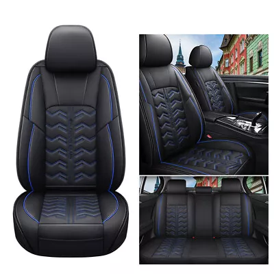 Universal PU Leather 5-Seats Car Seat Covers Full Set Front Rear Cushion • $79.99