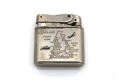 VINTAGE MYLFLAM Map Of England Made In Germany Pocket Lighter • $45
