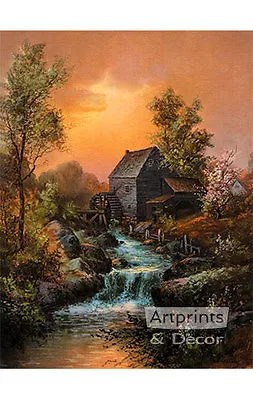 By The Old Mill Stream By William Henry Chandler (Art Print Of Vintage Art) • £12.48