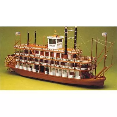 Mantua Models Mississippi Paddle Steam Boat Kit Wooden FREE NEXT DAY Delivery • £495