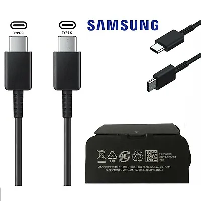 Genuine Samsung Super Fast Charger Cable USB Type-C To C Lead UK • £3.39