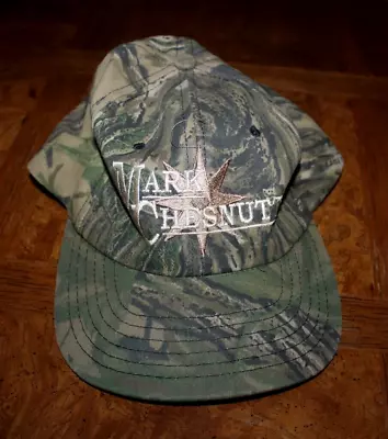 VTG Mark Chesnutt 90s Country Music Snapback Trucker Hat USA MADE REALTREE CAMO • $0.99