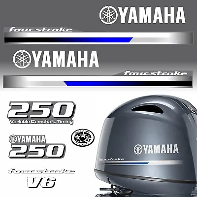 Yamaha 250hp V6 Four Stroke Outboard / Set Decal / Stickers Kit • $80