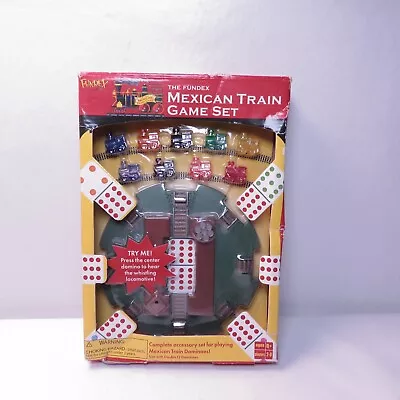 The Fundex Mexican Train Game Set 2002 Whistling Locomotive Dominoes Accessory • $44.99