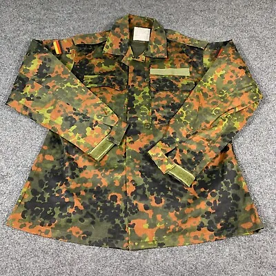 £45.64 • Buy Vtg German Military Jacket 58 Green Camo Flecktarn Field Jacket Cotton 1992