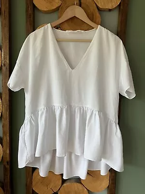 Zara Trafaluc S Peplum Floaty Top • £3