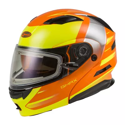 Gmax MD-01S Descendant Neon Orange Modular Snow Helmet Adult Sizes MD - 2XL • $54.99