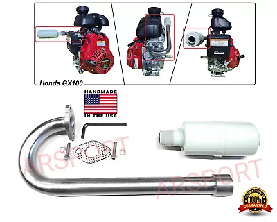 Exhaust Muffler For Honda GX100  Honda GC160 Honda GC190 Motorized Bicycles! • $54.80