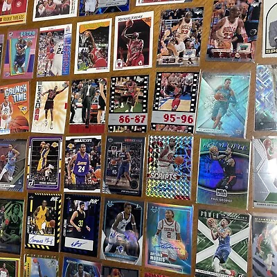 Huge 100 Card Basketball Lot Rookie RC Auto #’ed Michael Jordan Kobe Bryant Zion • $0.99