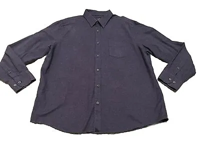 Mens UNTUCKit Long Sleeve Purple Chamois Shirt Size 2XL • $18