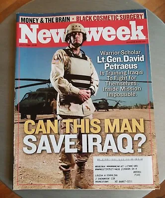 NEWSWEEK General Petraeus Black Cosmetic Surgery Iraq John Kerry Porter Goss '04 • £9.49