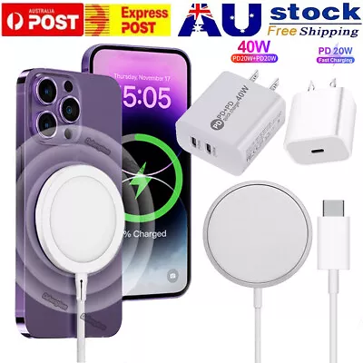 Magnetic Fast Wireless Charger Pad For IPhone15 14 13 12 Pro Max Samsung S23 S22 • $16.89