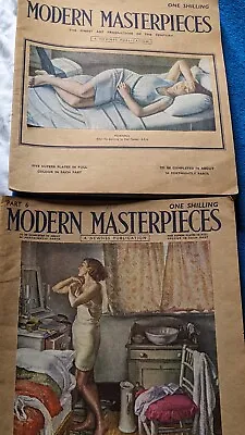 2 X VINTAGE MODERN MASTERPIECES MAGAZINES-4/6 NEWNES PUBLICATION- 1930s • $18.94