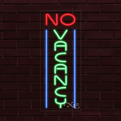 $319 • Buy NEW  NO VACANCY  W/BORDER VERTICAL 30x12x1 INCH LED FLEX INDOOR SIGN 31035