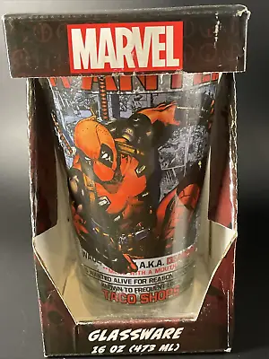 Marvel Deadpool Wanted Taco Shop 16oz Pint Glass • $16.99