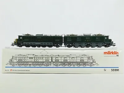 HO 3-Rail Marklin 33591 SBB Swiss Class Ae8/14 2-Unit Electric Locomotive #11801 • $399.95