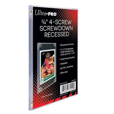 Ultra PRO 1/4  Screwdown Holder For Collector Cards (AFL/Pokemon/Yu-Gi-Oh/etc) • $6.95