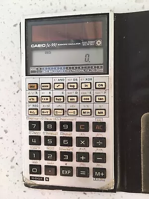 Casio Fx-991 Solar Cel Power Scientific Calculator - Vintage USED WORKING • $28