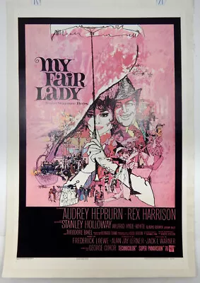 My Fair Lady - 1 Sheet Linen Movie Poster - 1964 - Audrey Hepburn - Rex Harrison • $1575