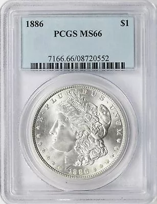 1886 Morgan Silver Dollar $1 PCGS MS66 • $335