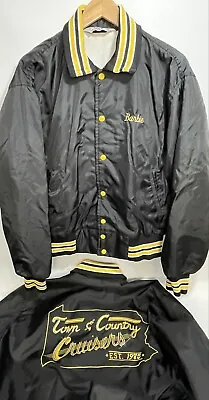 Car Club Satin Jacket Vintage Pennsylvania Country Cruiser Snap Varsity Lot Of 2 • $49