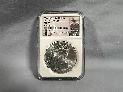 2014 $1 Eagle MLB Players Edition PCGS MS70 Robinson Cano • $74.99